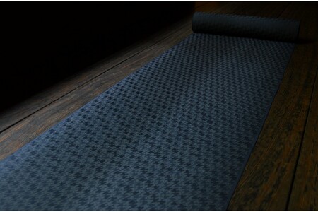 絹織物　京都「丹後ちりめん」色無地　千鳥格子（鉄納戸）