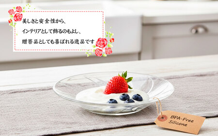 シリコンプレート　匠 ／ お皿 食器 使いやすい 職人技 シリコンゴム ガラスのような透明感 おしゃれ インテリア 贈答品 茨城県 No.894