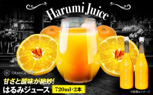 【お中元対象】はるみジュース　2本　愛媛県大洲市/ORANGE LINE 果物 みかんジュース デザート 果汁100％ ストレートジュース オレンジジュース [AGCT001]