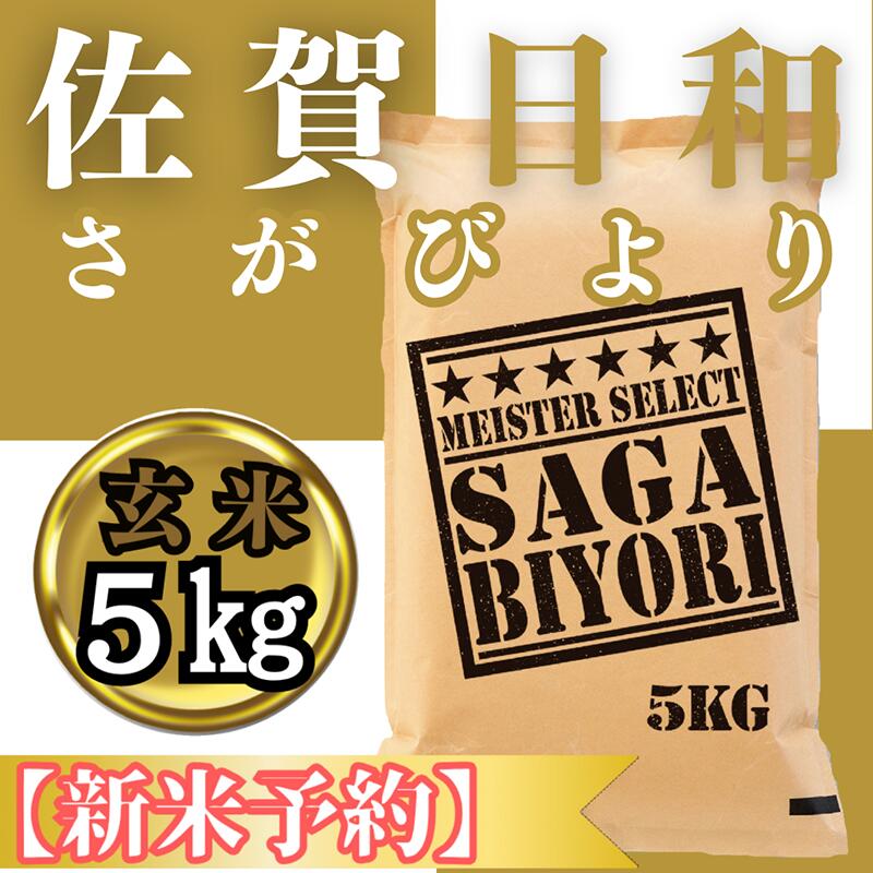 【ふるさと納税】『新米予約』令和7年産　さがびより【玄米】5kg　※新米収穫後11月以降発送（CIC29）
