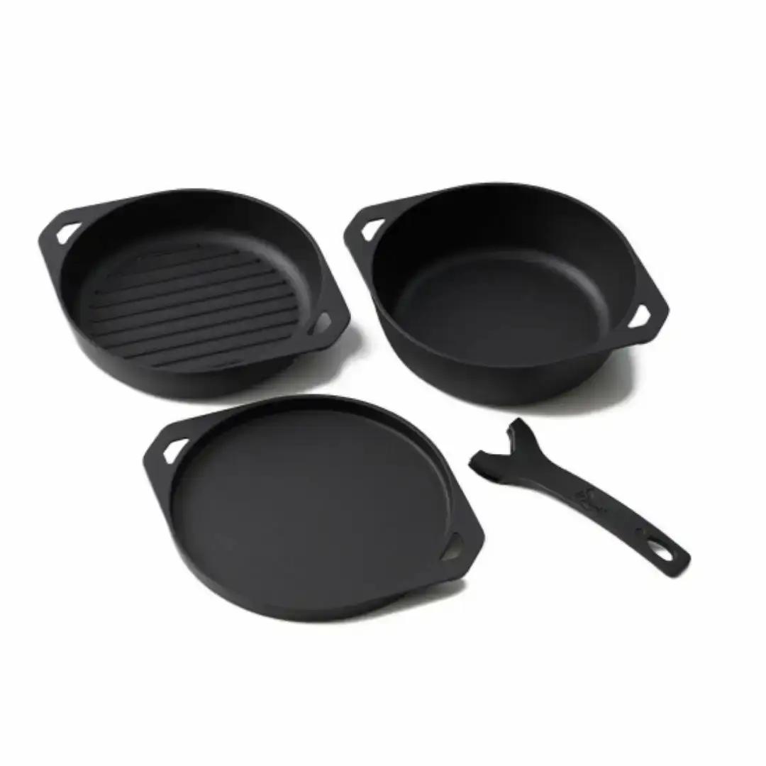 ソロキャンプに！ [SSCamp!] ソロキャスト16 ソロキャンプ用品  キャンプ調理 キャンプ飯アウトドア用品 クッカーセット【040S001】