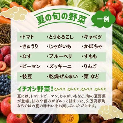 ふるさと納税 久万高原町 【発送月固定定期便】【道の駅みかわ厳選】天空の旬野菜便(野菜 詰め合わせ 5〜6種類)夏秋冬便全3回 |  | 01