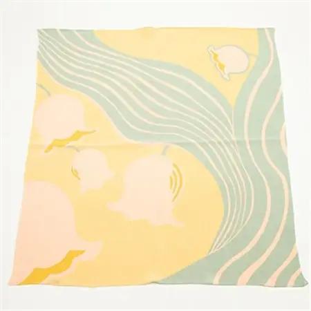 正絹縮緬友禅風呂敷 すずらん_装飾品・工芸品  鞄・バッグ かばん カバン_【1104283】