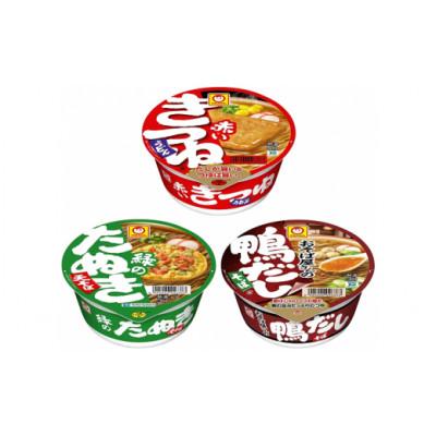 ふるさと納税 館林市 赤いきつねうどん(東)・緑のたぬき天そば(東)・おそば屋さんの鴨だしそば　各12食セット
