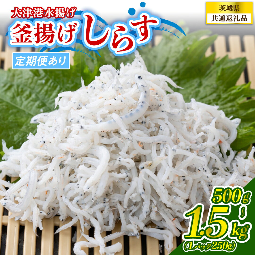 【ふるさと納税】大津港水揚げの釜揚げしらす 【 選べる 内容量・回数 】 500g 1kg 1.5kg 定期便 冷凍 小分け パック 少量 釜揚げ ごはん ご飯 丼 海鮮 魚 名物 グルメ 茨城県 魚介類 ちりめん シラス しらす じゃこ サラダ ふるさと納税 人気 (茨城県共通返礼品:北茨城市)
