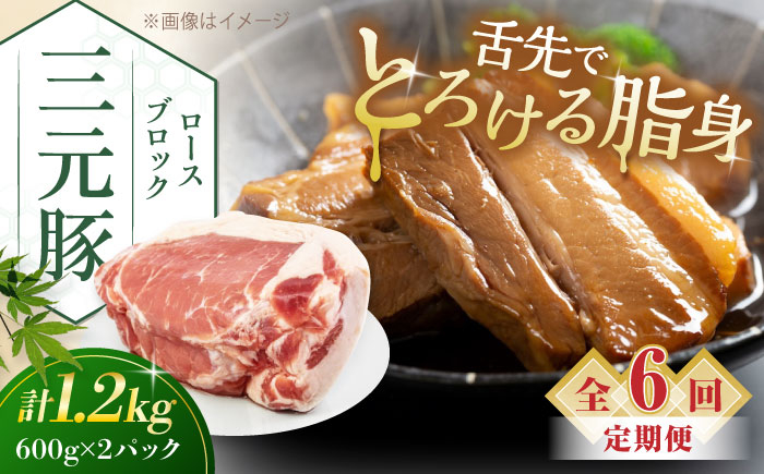 
                  【全6回定期便】平田牧場 ロースブロック 1.2kg (600g×2P) 《喜茂別町》【平田牧場】 肉 豚肉 ロース ブロック ローストポーク 煮豚 酢豚 煮物 冷凍配送 北海道 [AJAP100] 108000 108000円
                