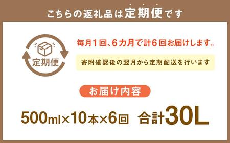 【6回定期便】小樽の造り酒屋 本みりん(500ml×10本)