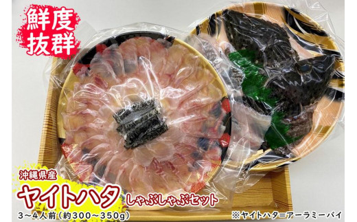 
【鮮度抜群！】沖縄県産 しゃぶしゃぶセット ヤイトハタ（アーラミーバイ）約300～350g｜鍋 鍋セット 3～4人前
