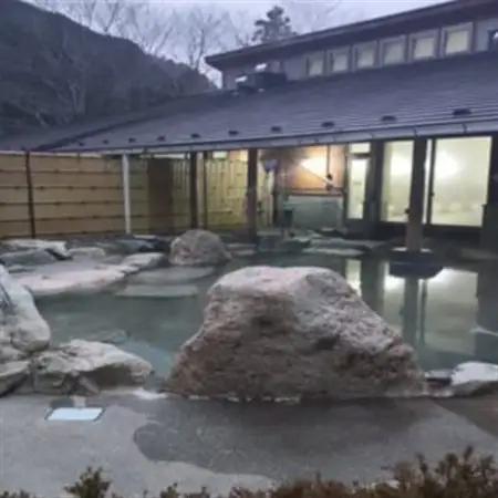 山梨県南部町秘湯「奥山温泉」宿泊券(1泊2食付き)1名様　6畳【1619595】