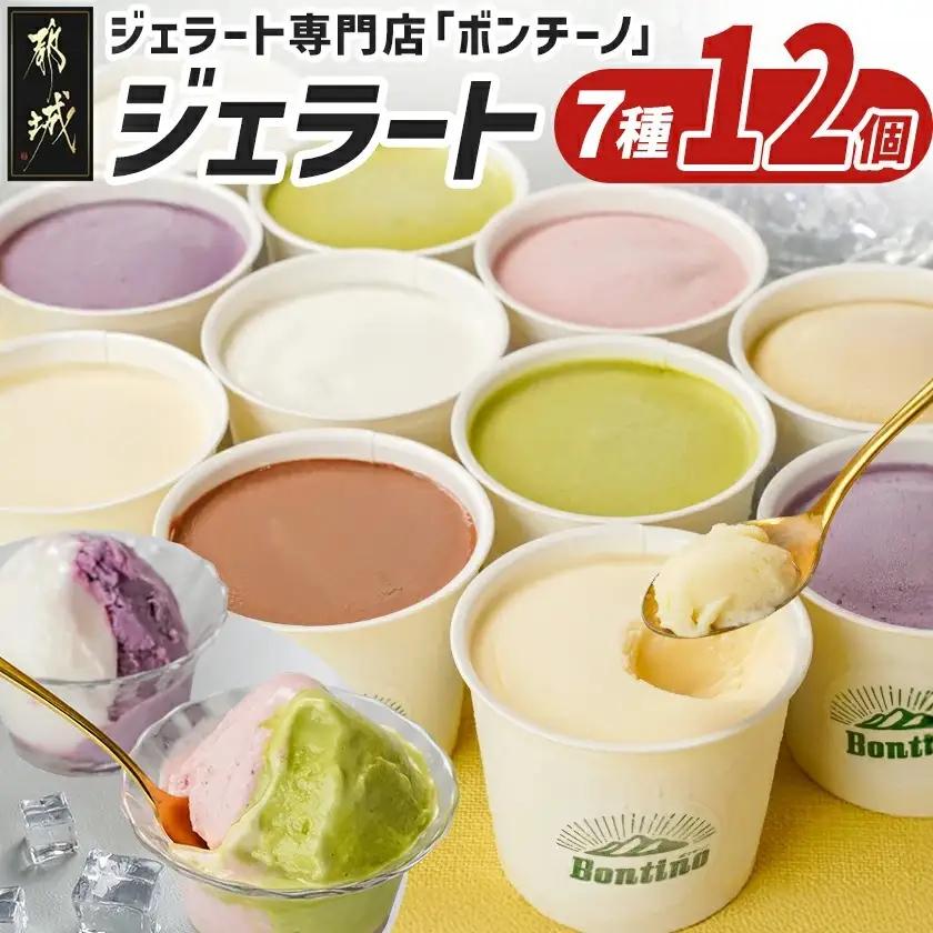 ジェラート専門店「ボンチーノ」7種12個セット_MJ-1565
