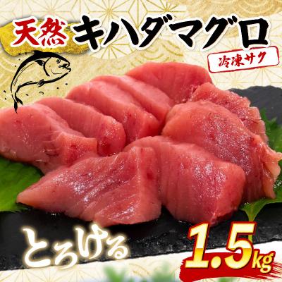 ふるさと納税 室戸市 天然キハダマグロ 1.5kg 刺身用柵 赤身 刺身 室戸市産