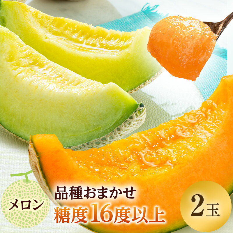 【ふるさと納税】メロン 先行 予約 青森 減農薬栽培メロン 2玉 糖度16度以上保証 減農薬 青肉 赤肉 青肉メロン 赤肉メロン フルーツ 果物 旬のフルーツ 旬の果物 旬 夏 レビュー 高評価 先行予約 2025 2025年 青森県　お届け：2026年7月20日～2026年8月25日