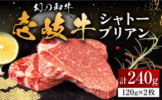 壱岐牛 シャトーブリアン 120g×2枚 《壱岐市》【中津留】[JFS005] 肉 牛肉 和牛 ヒレ ステーキ ヒレステーキ 2枚 冷凍配送 32000 32000円