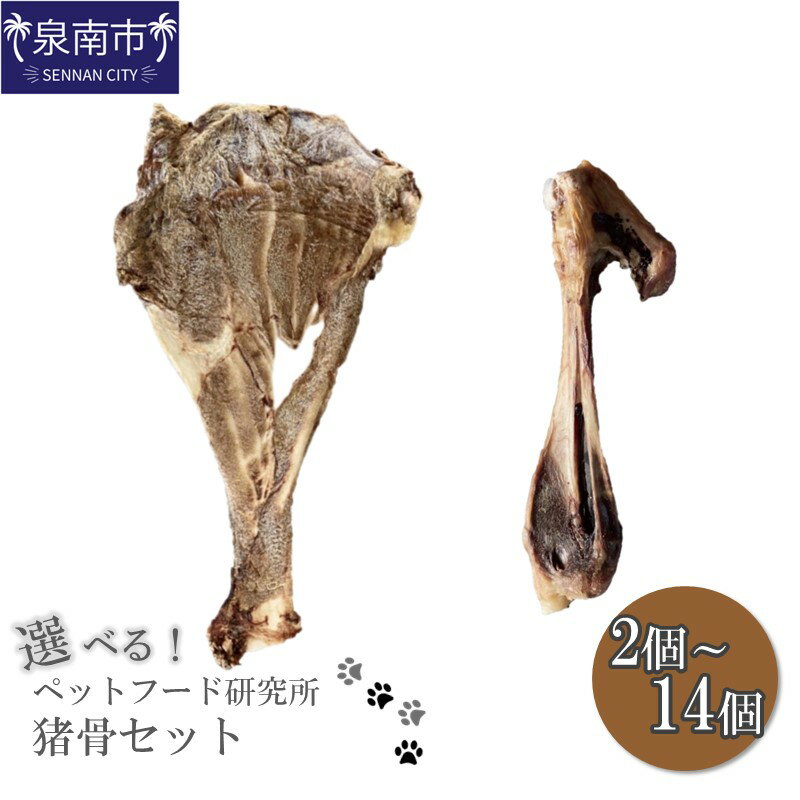 【ふるさと納税】選べる内容量！ペットフード研究所 国産無添加 猪骨セット 2個セット 6個セット 14個セット ペット用 猪 いのしし 骨 ふるさと納税 ペットフード おやつ お歳暮