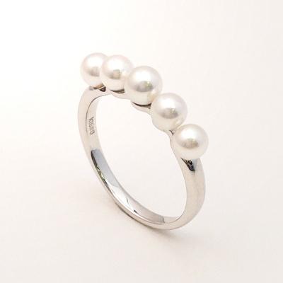 ふるさと納税 甲府市 K18WG　アコヤ真珠　リング(#1:03013109) |  | 01