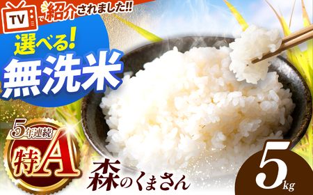 令和7年産 熊本県産 森のくまさん 無洗米 5kg | 選べる 銘柄 ほたるの灯り 森のくまさん 容量 5kg 10kg 15kg 20kg 25kg 30kg特A 小分け 