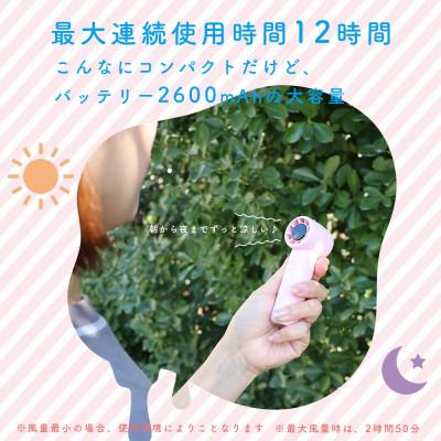 ふるさと納税 海老名市 ハンディファン パワフル 小型 リラックスグレープ(MOT-HDFAN03-PU) |  | 02