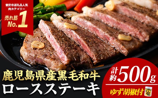 
            ＜2枚・計約500g＞4等級以上！鹿児島県産黒毛和牛ロースステーキ2枚セット 黒毛和牛 ステーキ 冷凍【ナンチク】B1-01-v06
          