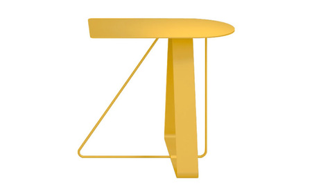 ＮＥＬ　カフェテーブル　タイプＡ　オーバーハング天板 アクセントカラー　ZH13(イエロー)