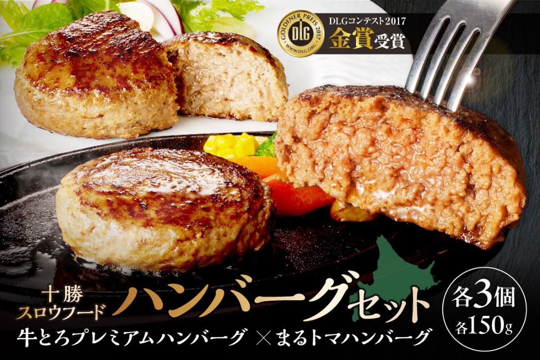 【北海道産牛肉100％】十勝スロウフード の 冷凍ハンバーグセット！ _S006-0182