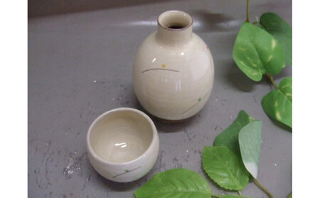 【信楽焼】徳利&ぐいのみ(粉引) 日本酒 nwu-027