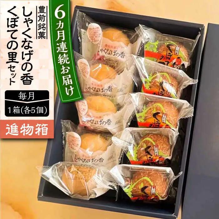【全6回定期便】【進物箱】くぼての里 5個 しゃくなげの香 5個 詰合せ VBU036 まんじゅう 饅頭