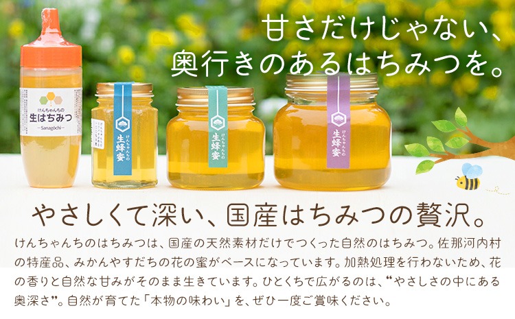けんちゃんちのはちみつ 300g 3本セット《30日以内に出荷予定（土日祝除く）》ふるさと納税 はちみつ ハチミツ 蜂蜜 国産蜂蜜 天然蜜蜂 徳島県 佐那河内村 送料無料---tsm_mkf5_30d_25_14500_900g_A---