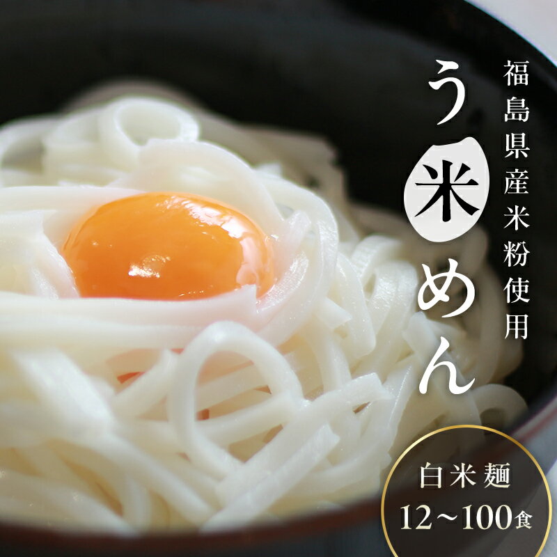 【ふるさと納税】グルテンフリー 米粉で作った麺「う米めん」 F21T-242var