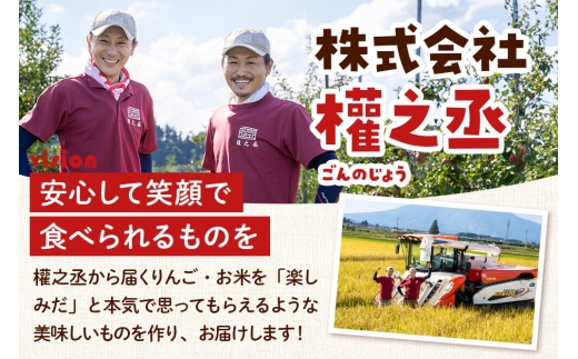 【26年11月中旬発送】りんご×お米セット まっしぐら 慣行栽培【白米】5kg ＆葉とらず コスモふじ【家庭用】約2kg 先行受付 青森県産 權之丞 [先行予約 お米 東北 精米 青森 青森県産 白米