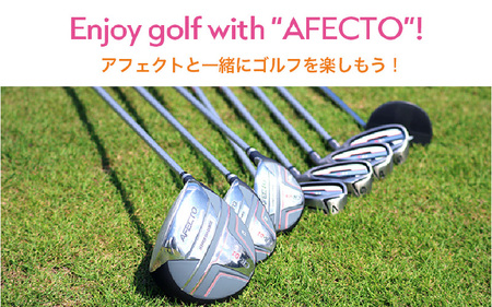 ( レディース 左打ち用 レッド)AFECTO（アフェクト） CR-01 レディースゴルフクラブセット - シリーズ販売累計22,000セット以上突破！