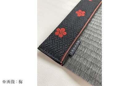 畳ブックカバー チャコール（青海波） 1個 久保木畳店 TATAMIVILLAGE 須賀川市 福島  F7X-0581