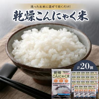 ふるさと納税 東海市 乾燥こんにゃく米　40g×20個
