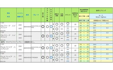 TEIN車高調 １台分　RX1 アルファード／ヴェルファイア用　適合型式 AAHH45W／AAHH45W（EL） ANA0006