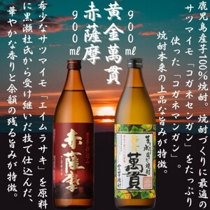 [本格焼酎]心地よい酔いごこち!地元酒屋セレクトの焼酎6銘柄　900ml・720ml　DD-2006【1458665】