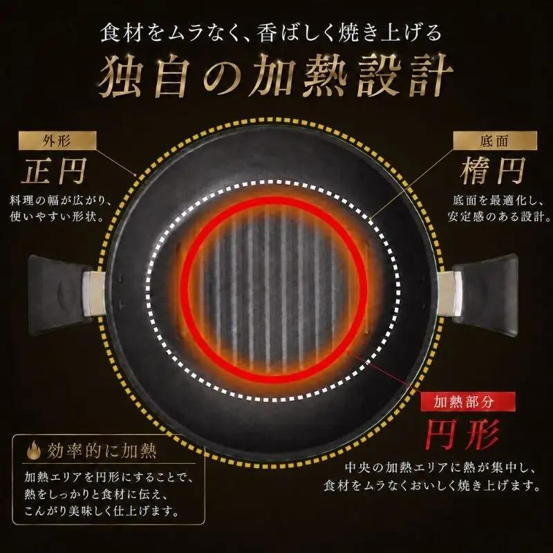 クワトロプラスIH グリルパン26cm IH対応 グリルパン フライパン 26cm 蓋付き 2.7l 調理器具 キッチン用品 キッチン ステンレス アルミニウム 軽量 日本製 新潟 