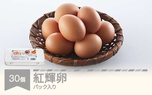 
自然平飼 紅輝卵 (30ヶ入 1箱)
