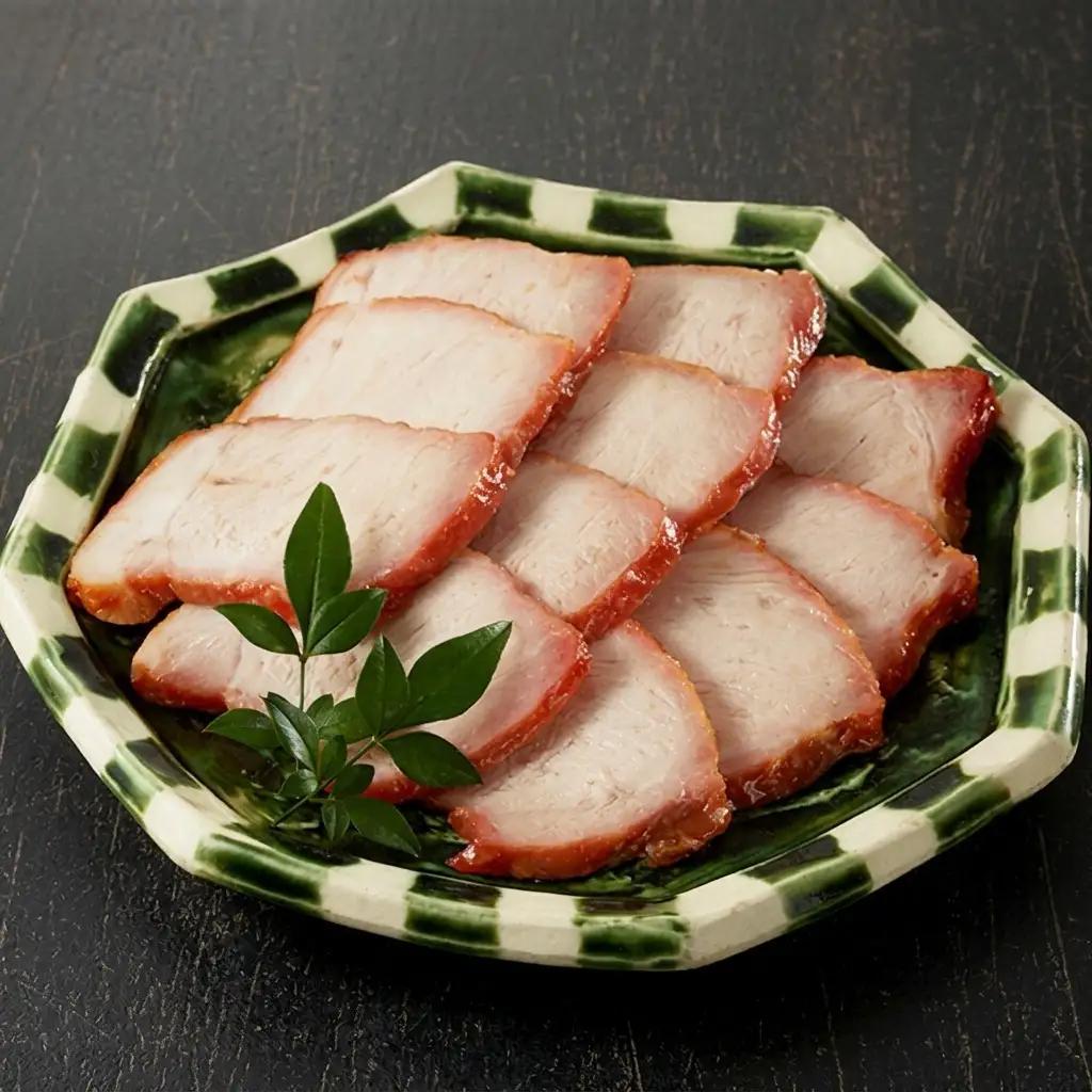焼豚 自家製 ももブロック タレ付き 焼豚【300g×2本 計600g】