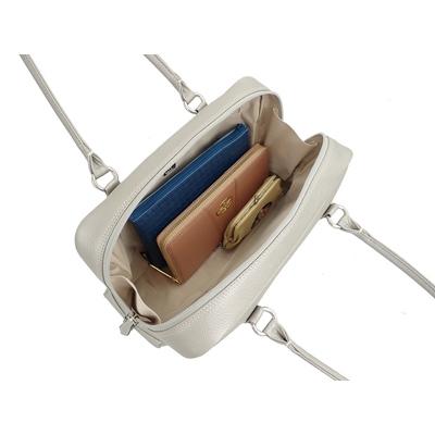 ふるさと納税 御代田町 【濱野皮革工藝のボストンバッグ】エヴィ ボストン(メタリックグレー) |  | 02