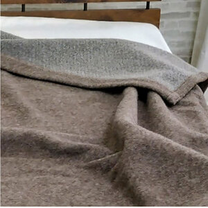 毛布 シングル サイズ 140×200 ブラウン ウルグアイ カラード ウール混毛布 ブランケット ウール毛布 肌掛け 肌掛け布団 肌布団 掛け布団 布団 寝具 高級 日本製 SH-34912 大阪 