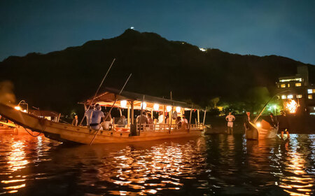 長良川鵜飼観覧船ペア招待券 岐阜 観光 チケット 岐阜市/鵜飼観覧船事務所 [ANBA006]