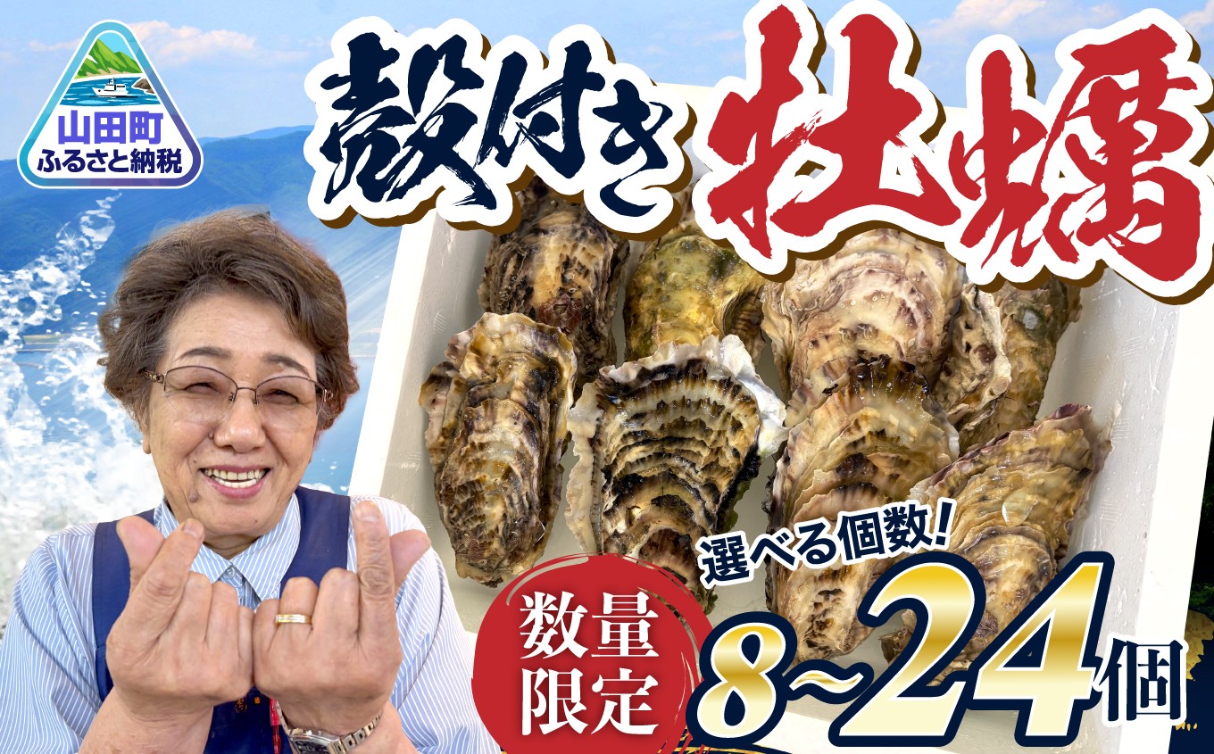 
                  【数量限定】 トシさんの選んだ  三陸 の 牡蠣 殻付き 選べる個数！ 8個/16個/24個  殻付き牡蠣  カキ オイスター 濃厚  岩手  かき  海鮮 魚介 貝類 海の幸 BBQ 岩手県 家庭用   ｜ KM014-oya
                