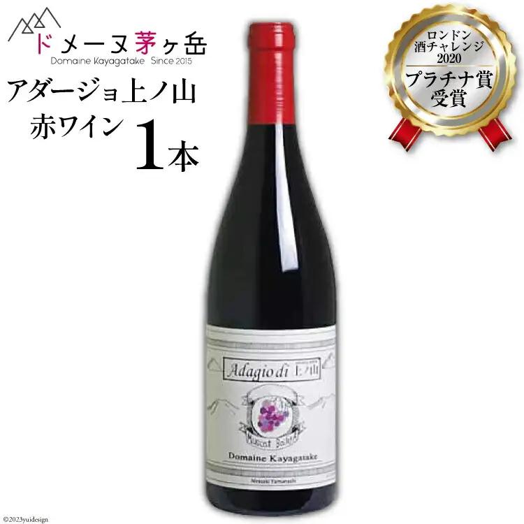 赤ワイン「アダージョ上ノ山」 750ml×1本 ｜日本ワイン フラネオール 10倍