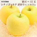 【ふるさと納税】シナノゴールド 訳ありりんご 約3kg （約6～12玉） 《黒岩果樹園》■2024年発送■※10月下旬頃～12月下旬頃まで順次発送予定 果物 フルーツ りんご 訳あり 黄色 林檎 家庭用