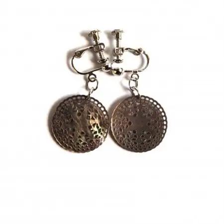 黒蝶貝「ベツレヘムパール風」イヤリング_装飾品・工芸品 ピアス・イヤリング アクセサリー _【1231823】