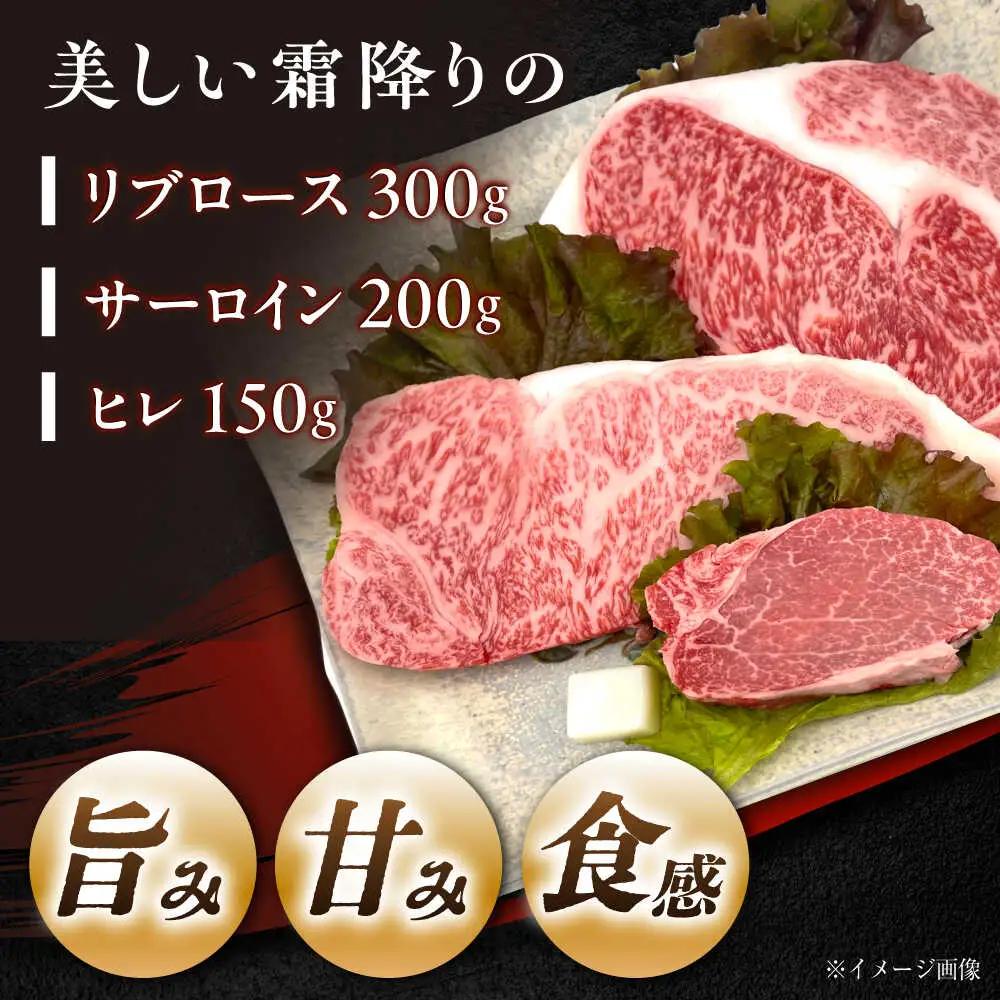 飛騨牛 A5 ステーキ3種盛り！ ヒレ・サーロイン・リブロース / 恵那市 / 東美濃農業協同組合 [AUFX024]
