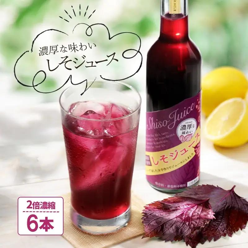 B2-0714／【夏季限定】 濃い！ 赤しそジュース　6本セット