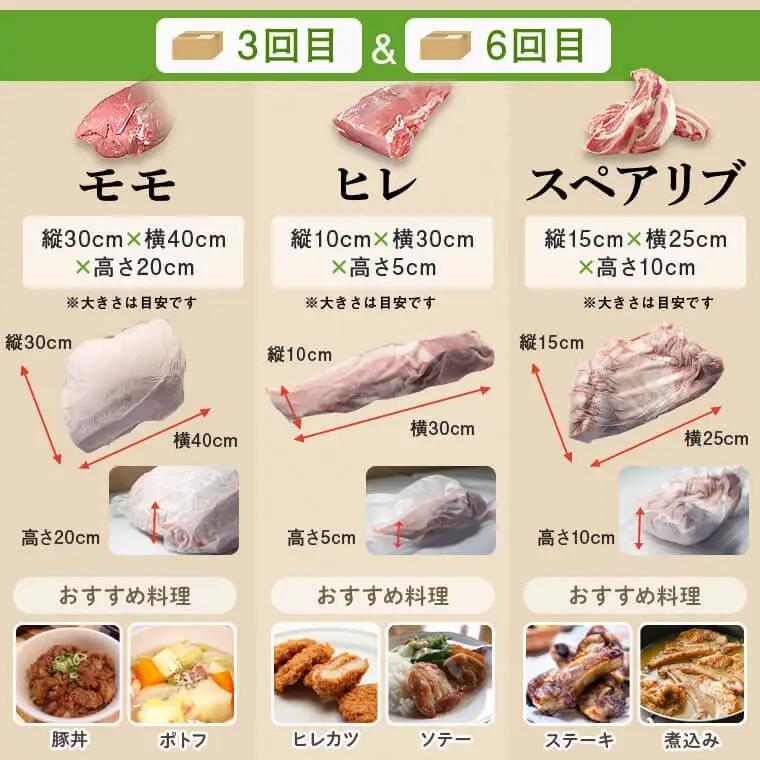 【6回定期便】 鹿児島県産 豚1頭 ブロックセット(総量約50kg前後) 豚肉【大将食品】G05032