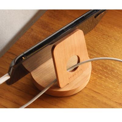 ふるさと納税 鯖江市 【Hacoa】汎用性高い木製スマートフォンスタンド　チェリー |  | 02