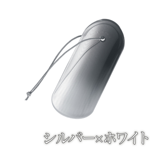 靴べら シルバー＆ホワイト 選べる5種 くつべら 銀 白 ぎん しろ ｵｰﾅﾒﾝﾄｼｭｰﾎｰﾝ ornament shoehorn 小型 コンパクト 持ち運び ギフト プレゼント 誕生日 贈り物 おし