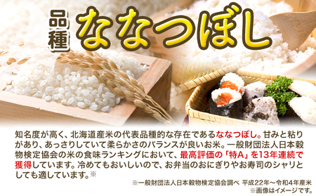 [2.4-297]【令和6年産先行予約】【2ヶ月定期便】精米ななつぼし 10kg お米 米 白米 精米 備蓄米 北海道産 当別町産 定番 産地直送 ふっくら ご飯 こめ 農家直送選べる 単身 一人暮ら